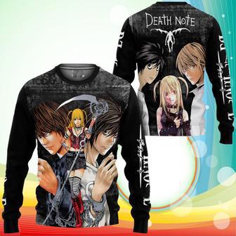 Death Note Sweatshirt Lawliet Light Yagami Misa Misa Anime Sweater | Favorety AU