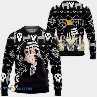 Death The Kid Anime Soul Eater Custom Gift For Fan Anime Christmas Ugly Sweater | Favorety