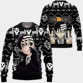 Death the Kid Ugly Christmas Sweater Custom Anime Soul Eater Xmas Gifts | Favorety DE