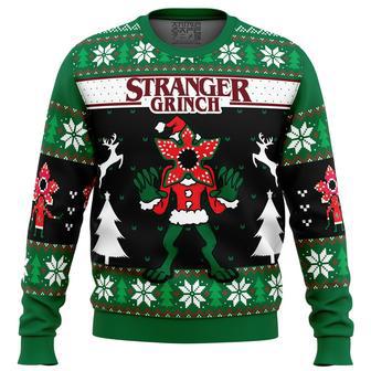 Demogorgon Stranger Grinch Stranger Things Ugly Christmas Sweater | Favorety