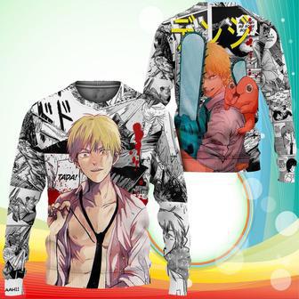 Denji Sweatshirt Manga Style Chainsaw Man Anime Shirt | Favorety