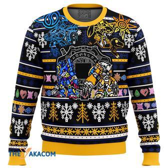 Digimon Gift For Fan Anime Christmas Ugly Sweater | Favorety