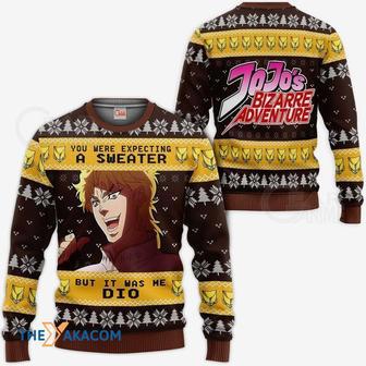 Dio Brando Custom JJBAs Gift For Fan Anime Christmas Ugly Sweater | Favorety CA