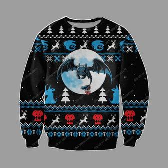 Disney Christmas Ugly Sweater How To Train You Dragon Toothless Night Fury Christmas Sweater | Favorety UK