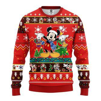 Disney ChristmasChristmas Sweater Christmas MK Mouse Christmas Pattern Red Ugly Sweater | Favorety DE