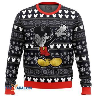 Disney Mickey Dabbing Gift For Fan Anime Christmas Ugly Sweater | Favorety CA