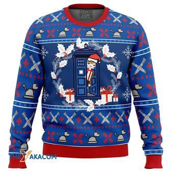 Doctor Who Tardis Gift For Fan Anime Christmas Ugly Sweater | Favorety CA