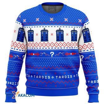 Dr Who TARDIS Christmas Gift For Fan Anime Christmas Ugly Sweater | Favorety CA