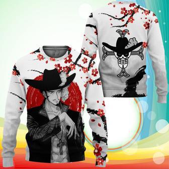 Dracule Mihawk Sweatshirt Japan Style One Piece Anime Printed Sweater | Favorety