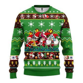 Dragon Ball Anime Merry Xmas Santa Dragon Ball Kid Ugly Christmas Sweater | Favorety