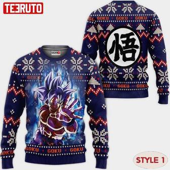 Dragon Ball Anime Xmas Ugly Christmas Wool Knitted Sweater Multiple Styles | Favorety