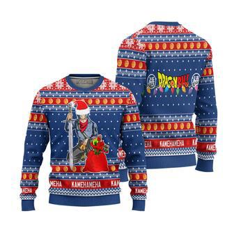 Dragon Ball Ugly Christmas Sweater Future Trunks Custom Anime Knitted Sweatshirt | Favorety DE