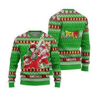 Dragon Ball Ugly Christmas Sweater Kamehameha Custom Anime Knitted Sweatshirt | Favorety AU