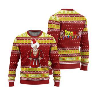 Dragon Ball Ugly Christmas Sweater Mr Satan Custom Anime Knitted Sweatshirt | Favorety UK