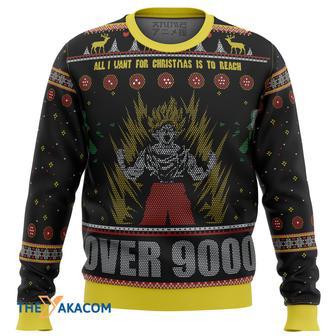 Dragonball Z Goku Over Gift For Fan Anime Christmas Ugly Sweater | Favorety CA