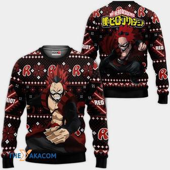 Eijirou Kirishima Anime My Hero Academia Custom Gift For Fan Anime Christmas Ugly Sweater | Favorety AU