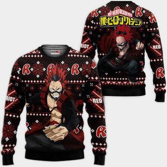 Eijirou Kirishima Anime My Hero Academia Xmas Ugly Christmas Knitted Sweater | Favorety