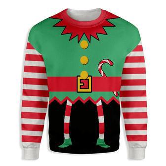 Elf Ugly Christmas Sweater Elf With Candy Sweater | Favorety DE