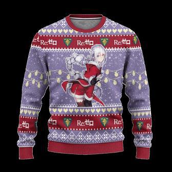 Emilia Anime Ugly Christmas Sweatshirt Custom Re Zero Xmas Gift | Favorety CA