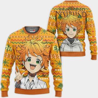 Emma Anime The Promised Neverland Xmas Ugly Christmas Knitted Sweater | Favorety UK