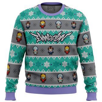 Evangelion Units Neon Genesis Evangelion Ugly Christmas Sweater | Favorety UK