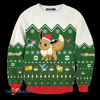 Evee Pokemon Anime Christmas Ugly Sweater | Favorety DE