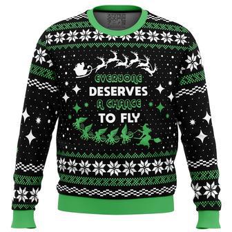 Everyone Deserves to Fly Wicked and Christmas Ugly Christmas Sweater | Favorety UK