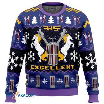 Excellent Bill and Ted Gift For Fan Anime Christmas Ugly Sweater | Favorety