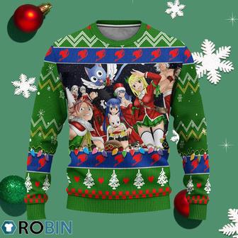 Fairy Tail Anime Ugly Christmas Sweater Custom Characters Xmas Gift | Favorety CA