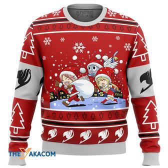 Fairy Tail Chibi XMAS Gift For Fan Anime Christmas Ugly Sweater | Favorety CA