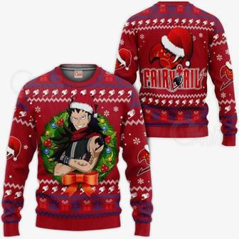 Fairy Tail Gajeel Ugly Christmas Anime Xmas Knitted Sweater | Favorety