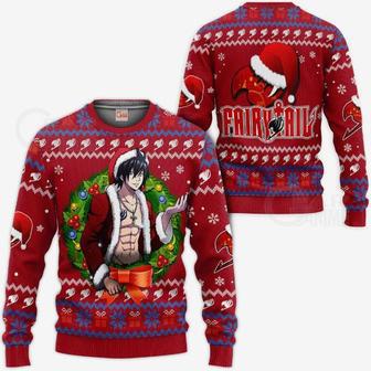 Fairy Tail Gray Fullbuster Ugly Christmas Anime Xmas Knitted Sweater | Favorety DE