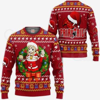 Fairy Tail Lucy Heartfilia Ugly Christmas Anime Xmas Knitted Sweater | Favorety CA