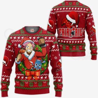 Fairy Tail Natsu Dragneel Ugly Christmas Anime Xmas Knitted Sweater | Favorety AU