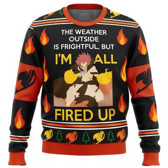 Fairy Tail Natsu fired up Ugly Christmas Sweater | Favorety CA