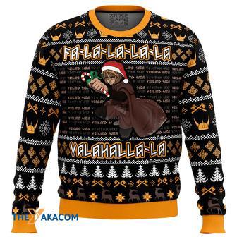 Falalala Valahalla Vinland Saga Gift For Fan Anime Christmas Ugly Sweater | Favorety AU