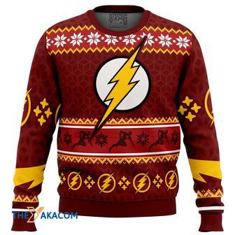 Fast Christmas The Flash DC Gift For Fan Anime Christmas Ugly Sweater | Favorety CA