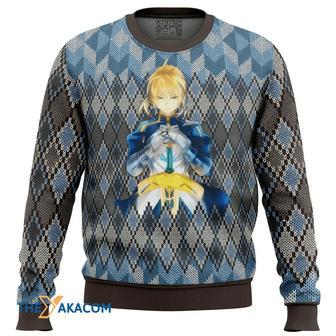 Fate Zero Saber Custom Gift For Fan Anime Christmas Ugly Sweater | Favorety UK