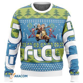 FLCL Fooly Cooly Alt Gift For Fan Anime Christmas Ugly Sweater | Favorety