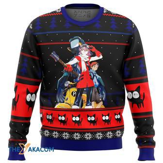 FLCL Poster Gift For Fan Anime Christmas Ugly Sweater | Favorety