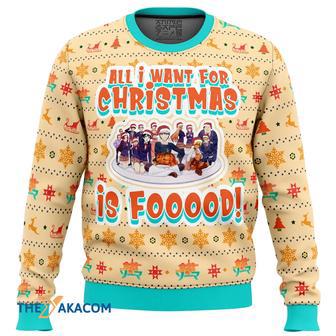 Food Wars Culinary Academy Gift For Fan Anime Christmas Ugly Sweater | Favorety CA