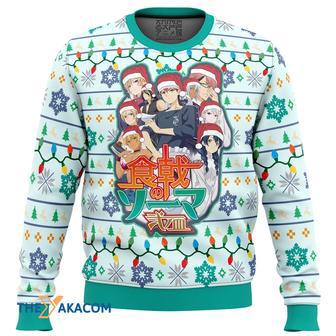 Food Wars Fight to Conquer Gift For Fan Anime Christmas Ugly Sweater | Favorety CA