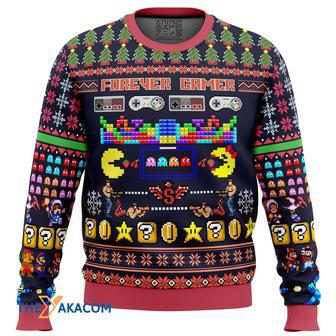 Forever Gamer Gift For Fan Anime Christmas Ugly Sweater | Favorety