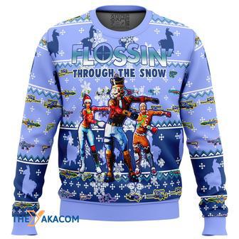 Fortnite Snow Floss Gift For Fan Anime Christmas Ugly Sweater | Favorety AU