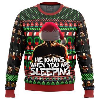 Freddy Krueger A Nightmare on Elm Street Ugly Christmas Sweater | Favorety