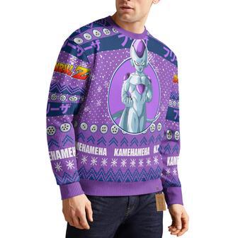 Frieza Custom Knitted Sweatshirt Dragon Ball Ugly Sweater Anime Christmas Gift | Favorety