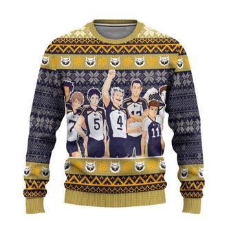 Fukurodani Academy Haikyuu Anime Gift Fan Xmas Ugly Wool Knitted Sweater | Favorety UK