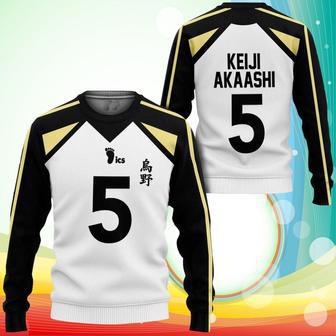 Fukurodani Keiji Akaashi Sweatshirt Uniform Num Haikyuu Anime Printed Sweater | Favorety