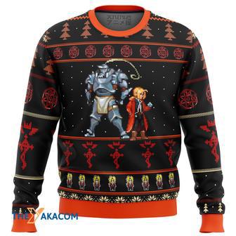 Fullmetal Alchemist Elrics Sprites Gift For Fan Anime Christmas Ugly Sweater | Favorety AU