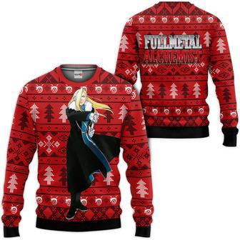 Fullmetal Alchemist Olivier Mira Armstrong Custom Anime Ugly Christmas Sweater | Favorety